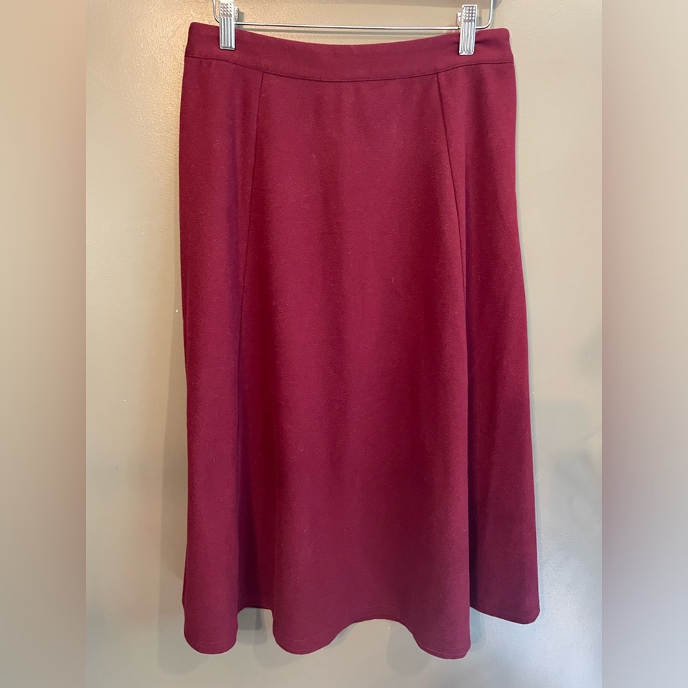 Gap maroon long skirt size 10 tall